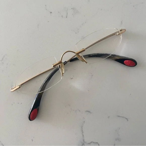 BUGATTI 356 10 LODOTYPE RIMLESS DESIGNER FRAME MEN Clear Eyeglasses